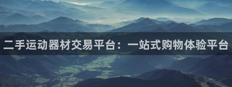 征途国际平台注册:二手运动器材交易平台:一站式购物体验平台